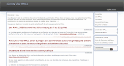 Desktop Screenshot of comite.rmll.info